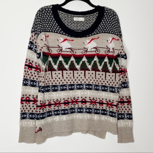 abercrombie christmas sweater